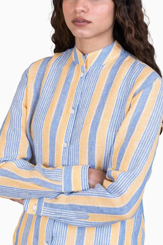Linen Noelle Shirt-Vern Yellow
