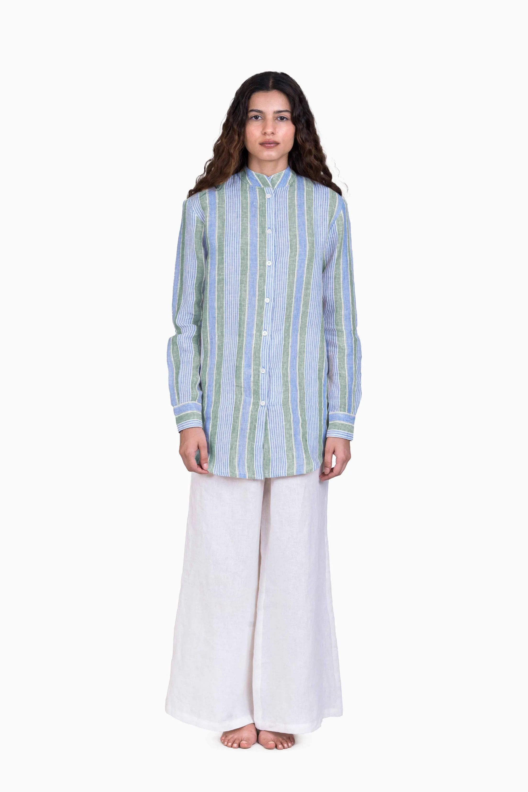 Linen Noelle Shirt-Vern Yellow