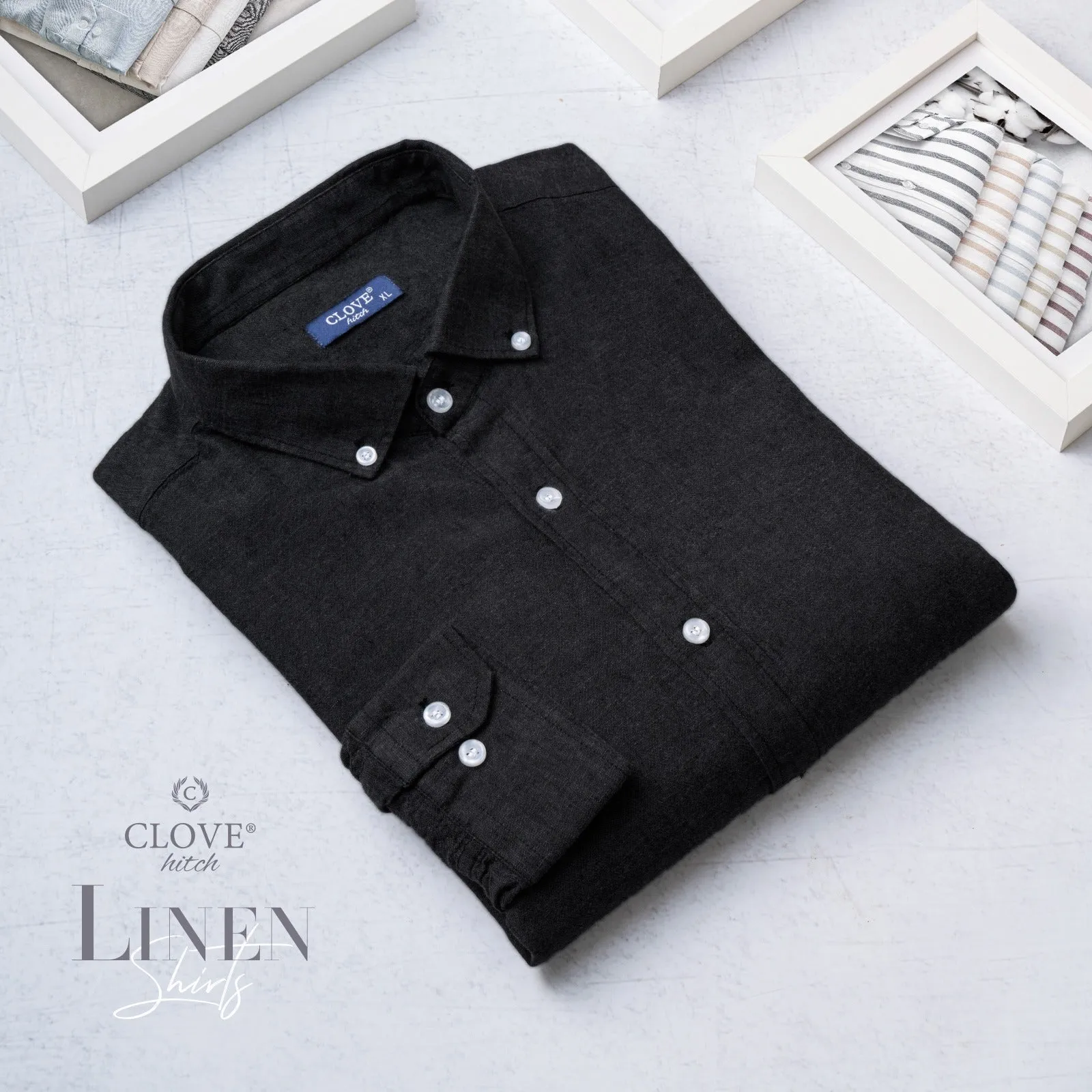 Linen Shirt - Black