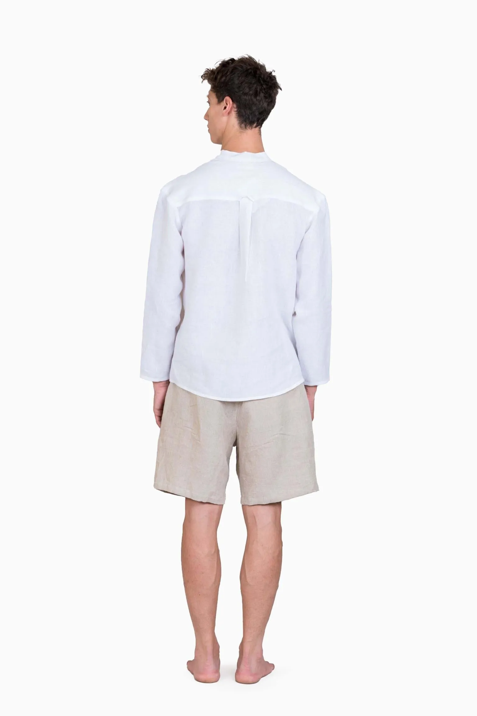 Linen Terran Shirt-Misty Lilac