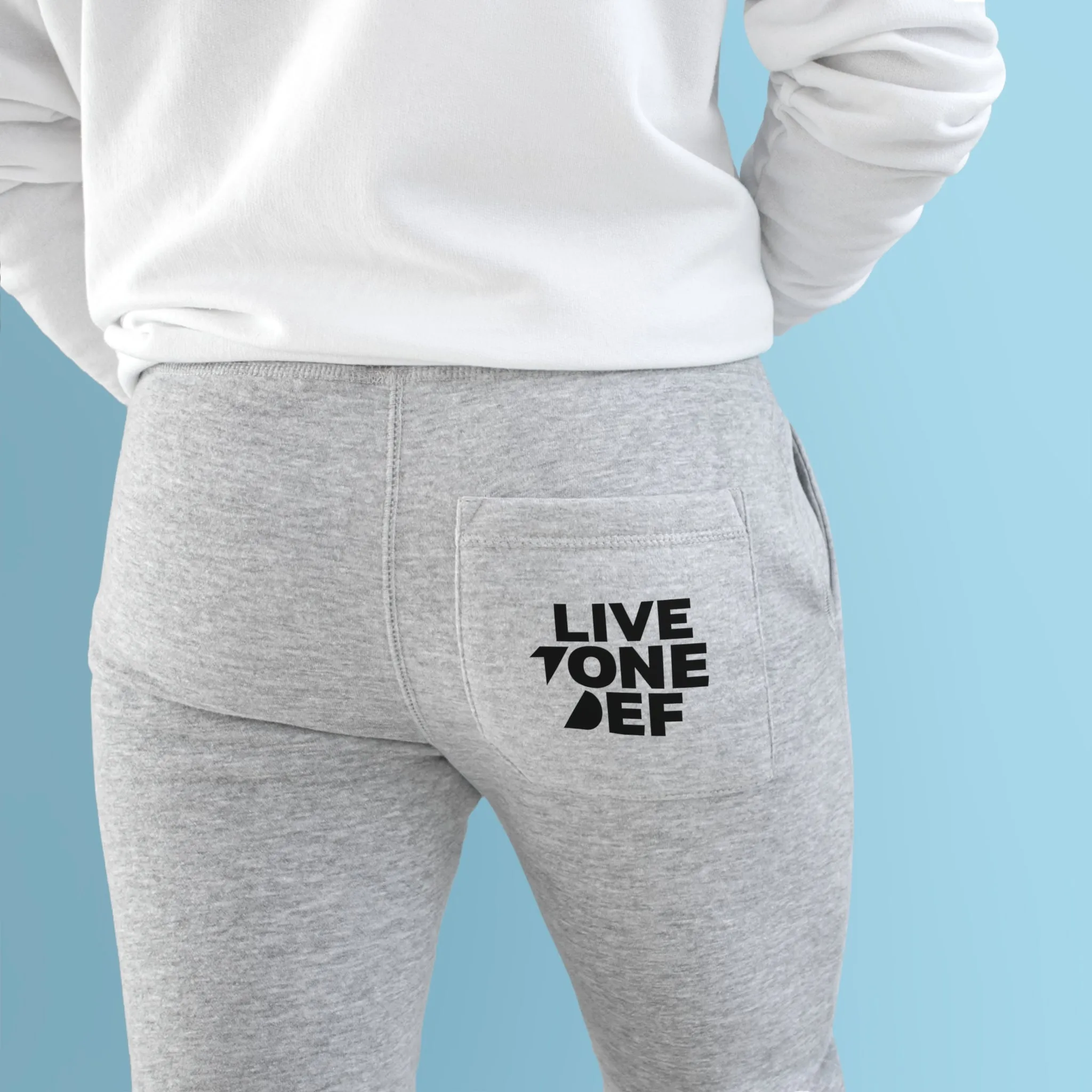 Live Tone Def Branded Unisex Fleece Joggers