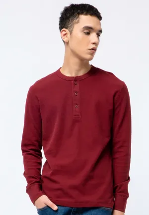 Long Sleeve Henley T-shirt