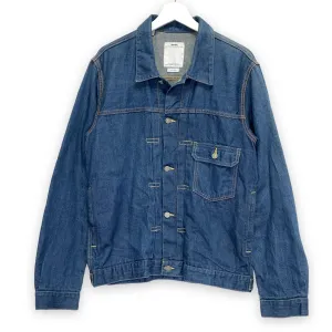 [M] Visvim 13SS SS SOCIAL SCULPTURE 102 JKT ONE WASH DENIM JACKET COTTON LINEN INDIGO