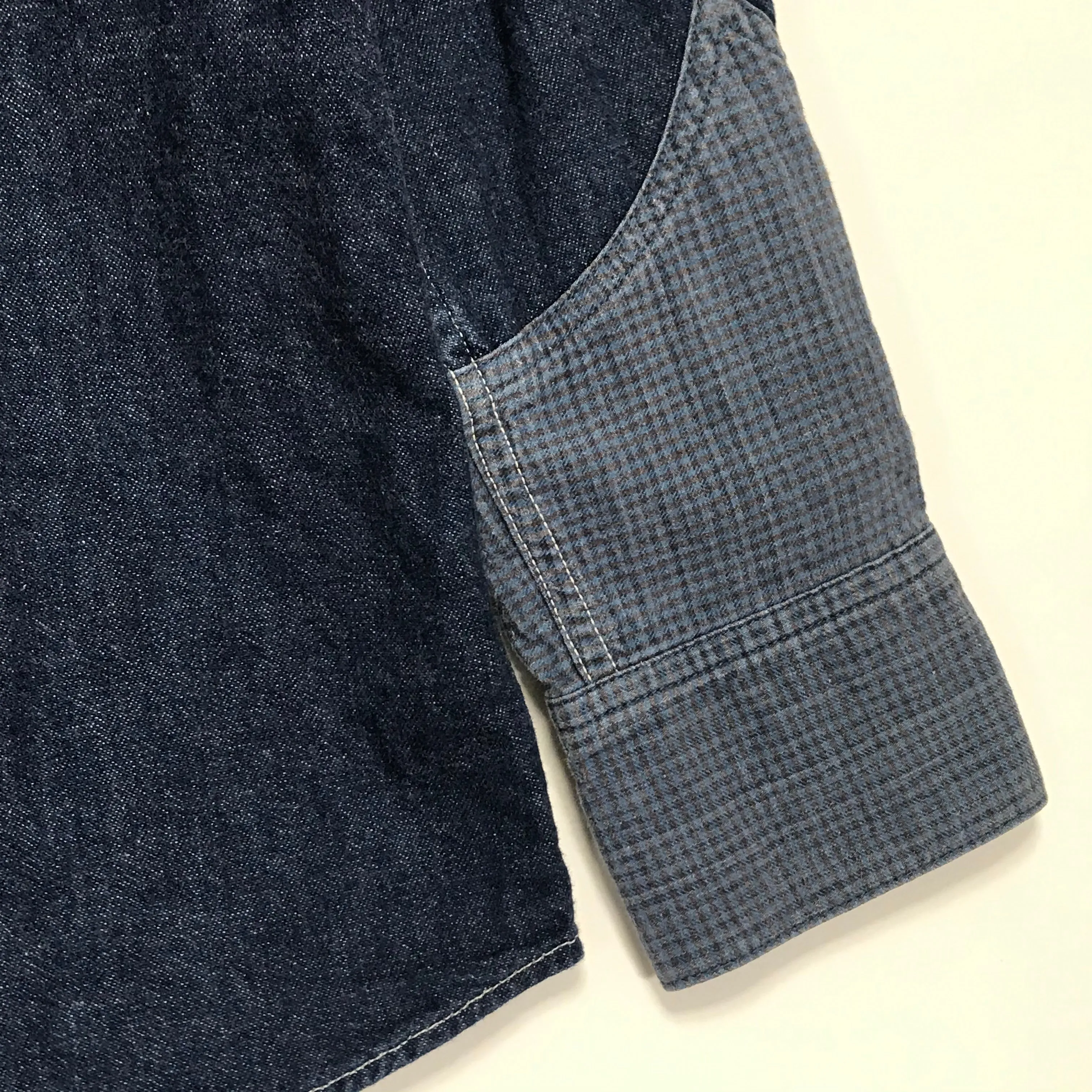[M] Visvim 14SS Four Corners Indigo Check One Wash Shirt