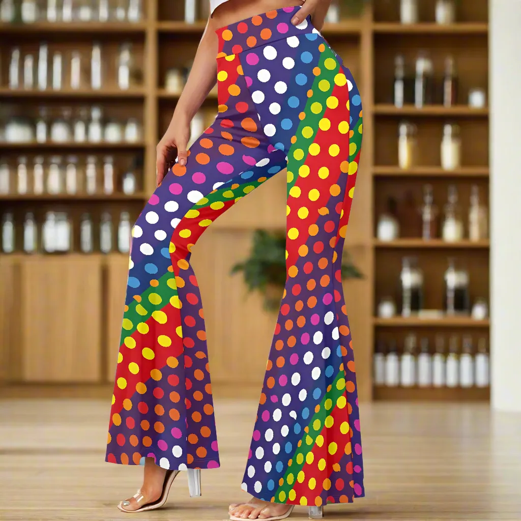 Make a Bold Statement with Luxtrini’s Flared Polka Dot Pants