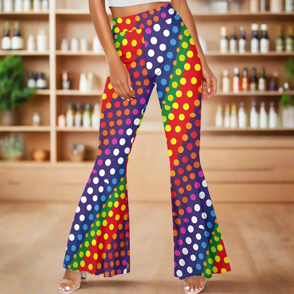 Make a Bold Statement with Luxtrini’s Flared Polka Dot Pants