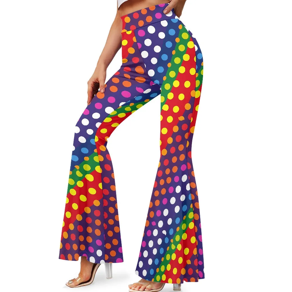 Make a Bold Statement with Luxtrini’s Flared Polka Dot Pants