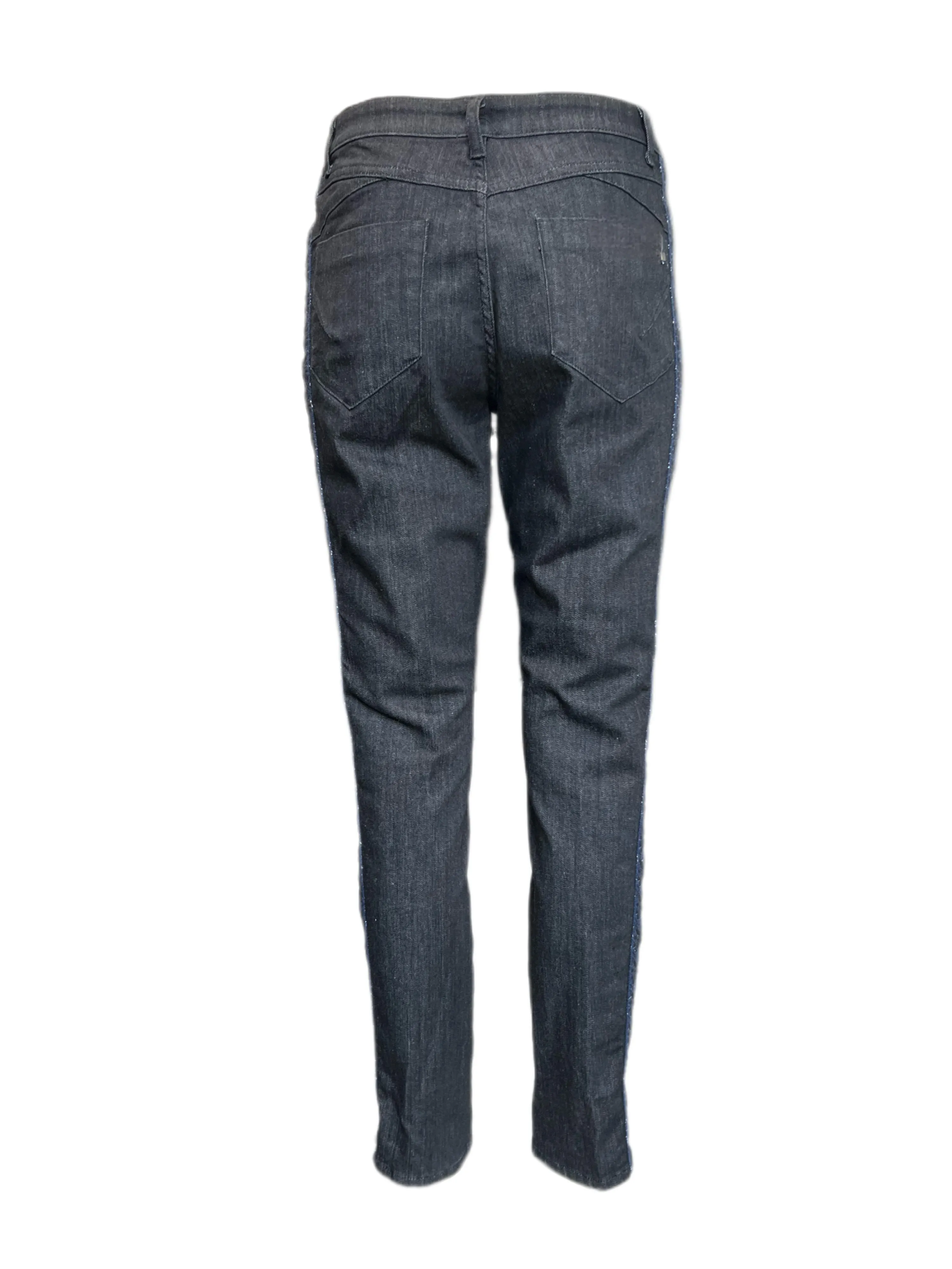 Marina Rinaldi Women's Black Iris Slimme Denim Pants Size 8W/17 NWT