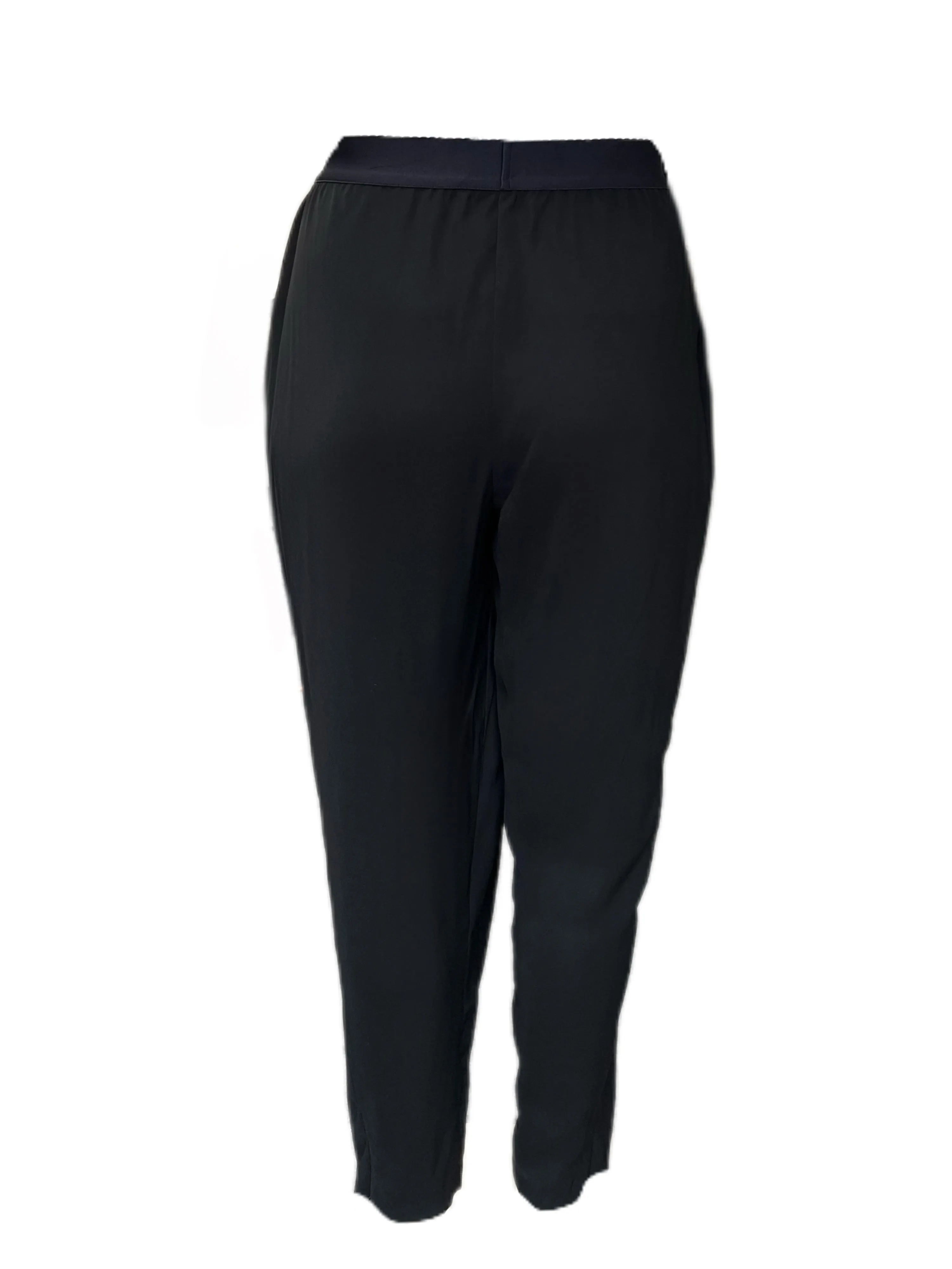 Marina Rinaldi Women's Black Regina Straight Leg Pants NWT