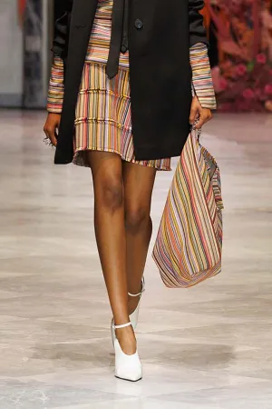 Mashru Jacquard Mini Shift Dress