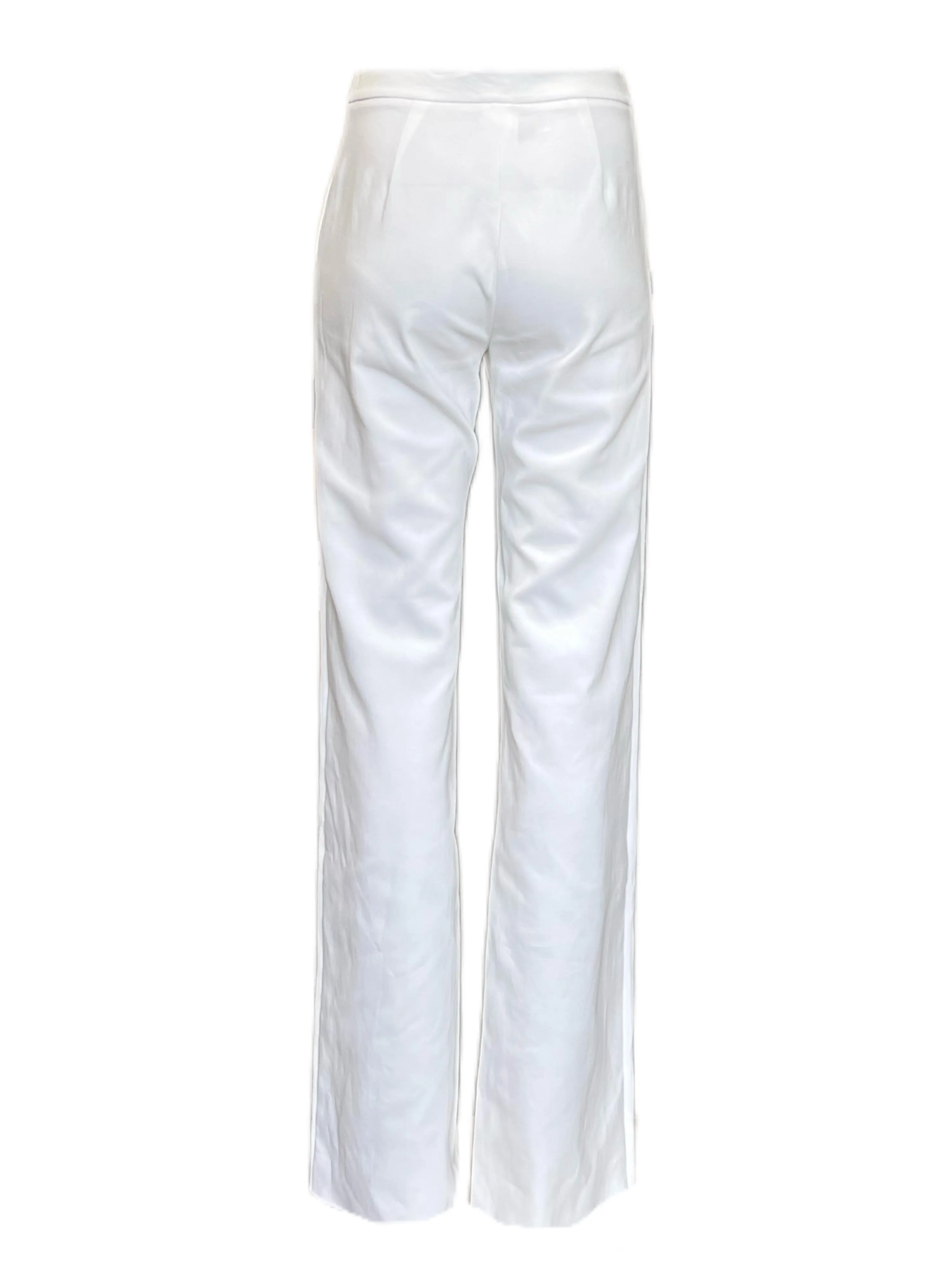 Max Mara Women's Optical White Antares Straight Pants NWT