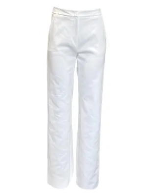 Max Mara Women's Optical White Antares Straight Pants NWT