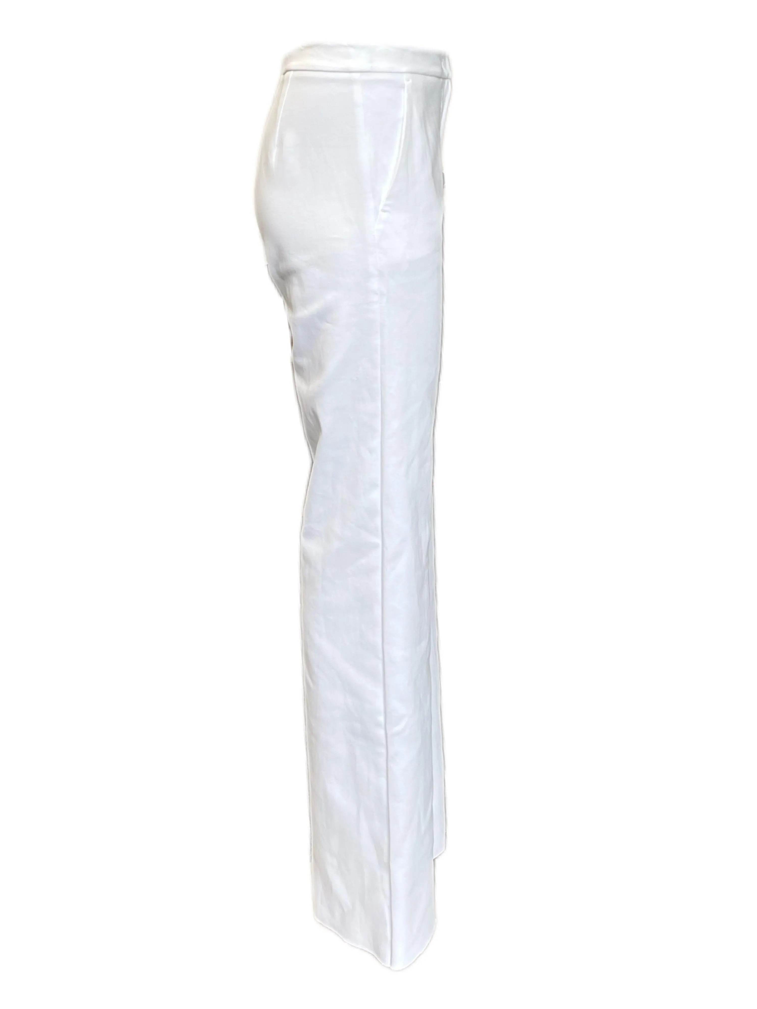 Max Mara Women's Optical White Antares Straight Pants NWT