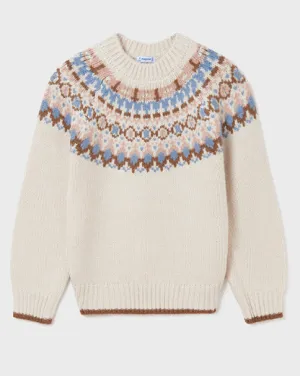 Mayoral Knitted Jacquard Sweater