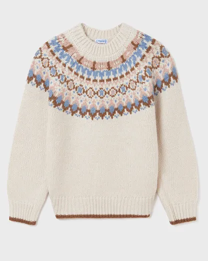 Mayoral Knitted Jacquard Sweater