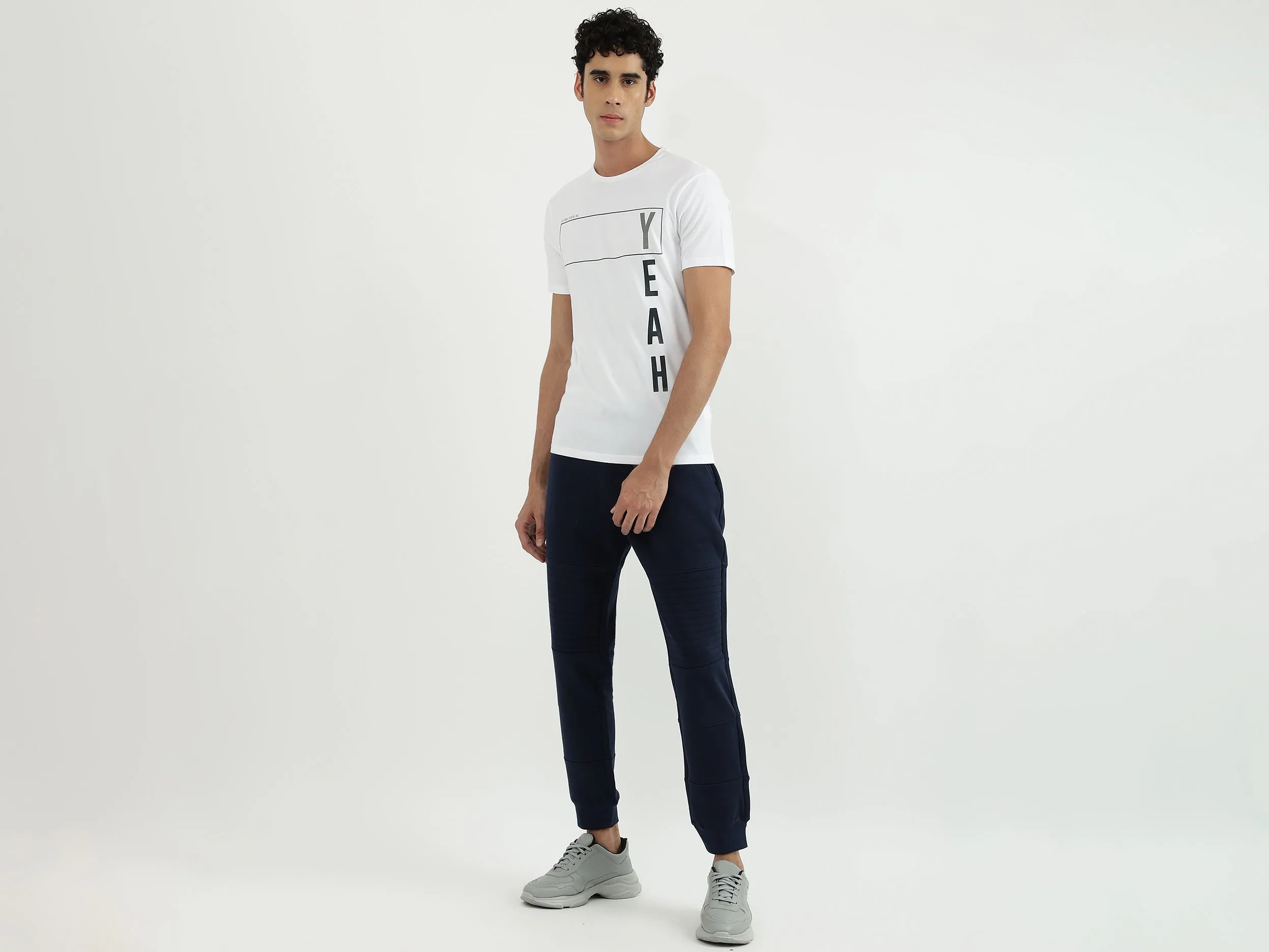 Men Self Design Regular Fit Jogger