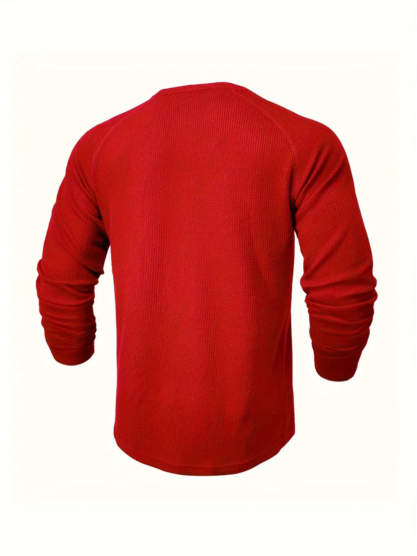 Men’s Casual Ribbed Short-Sleeve Henley Shirt
