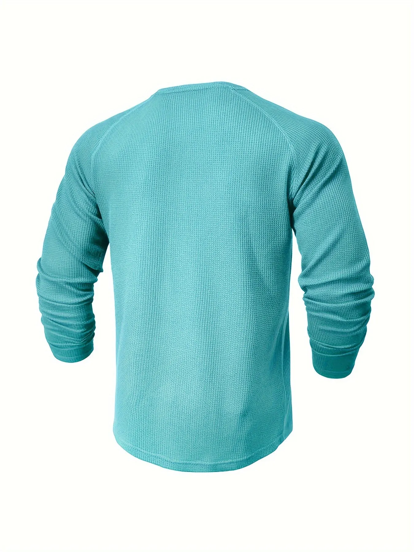 Men’s Casual Ribbed Short-Sleeve Henley Shirt