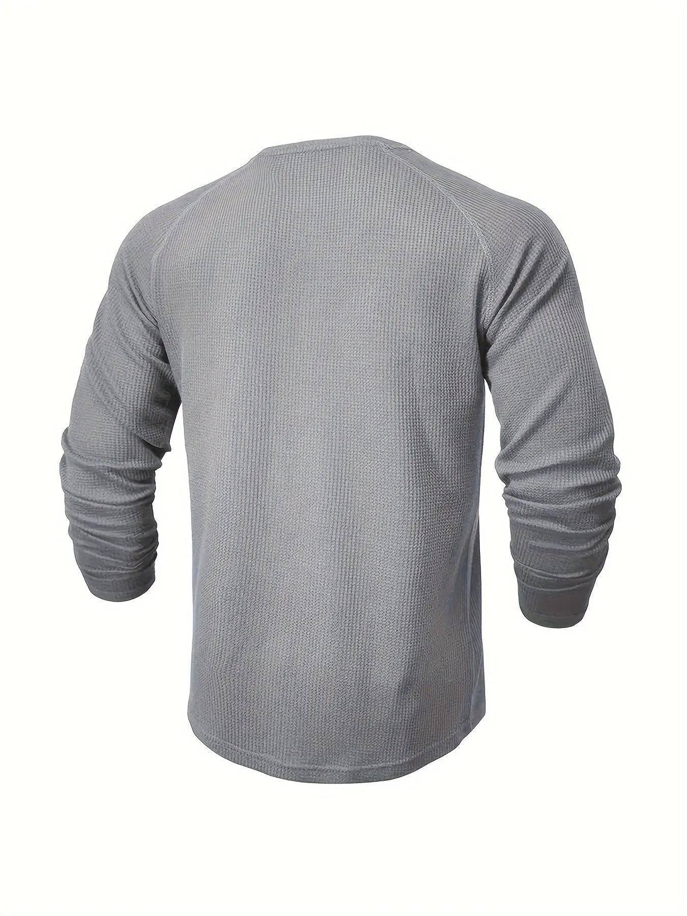 Men’s Casual Ribbed Short-Sleeve Henley Shirt