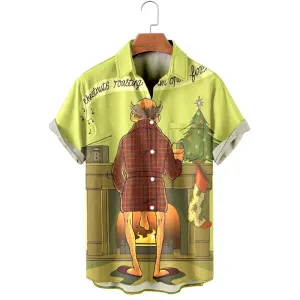Men's Christmas Cheeky Adult Sleeve Shirt