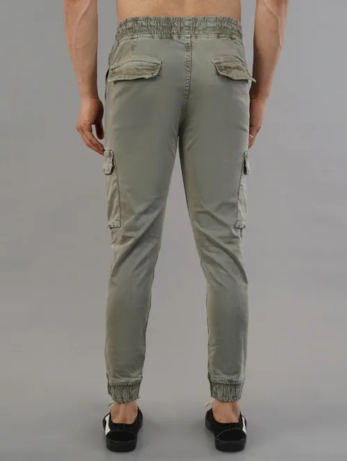 Men’s Cotton Cargo Pants (Color green) (Size 28)