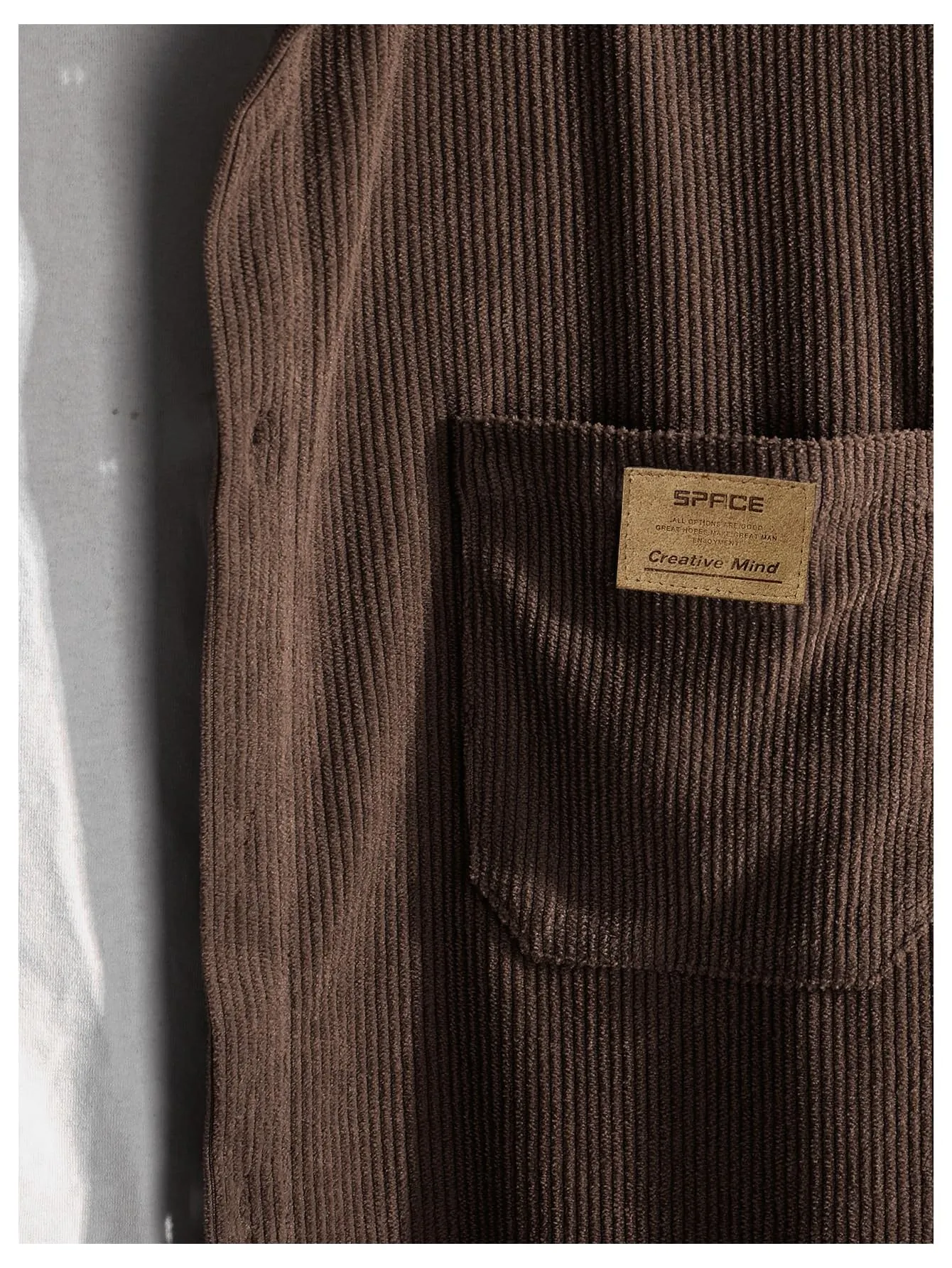 Men's Long Sleeve Corduroy Shirt