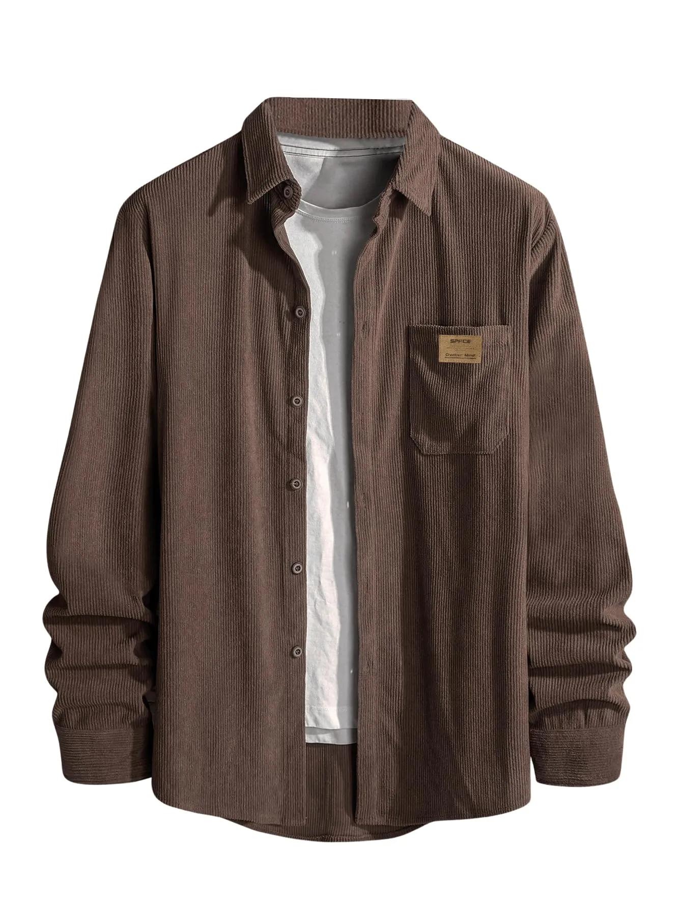 Men's Long Sleeve Corduroy Shirt