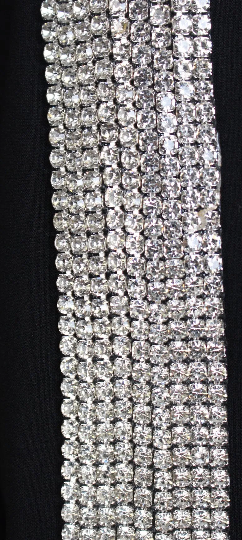 Men's Shine Collection Pants with Side Diamonds-Black