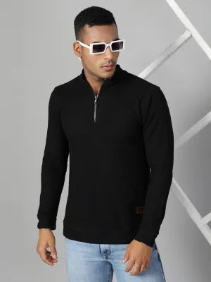 Men’s Zippered Cotton Henley T-shirt