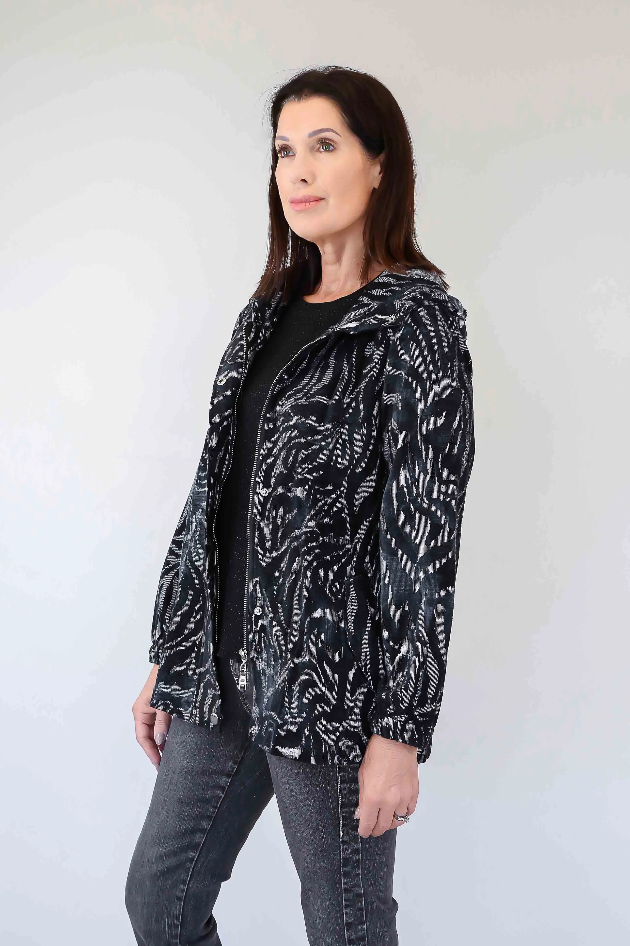 Merric Tie Dye Corduroy Look Jacket