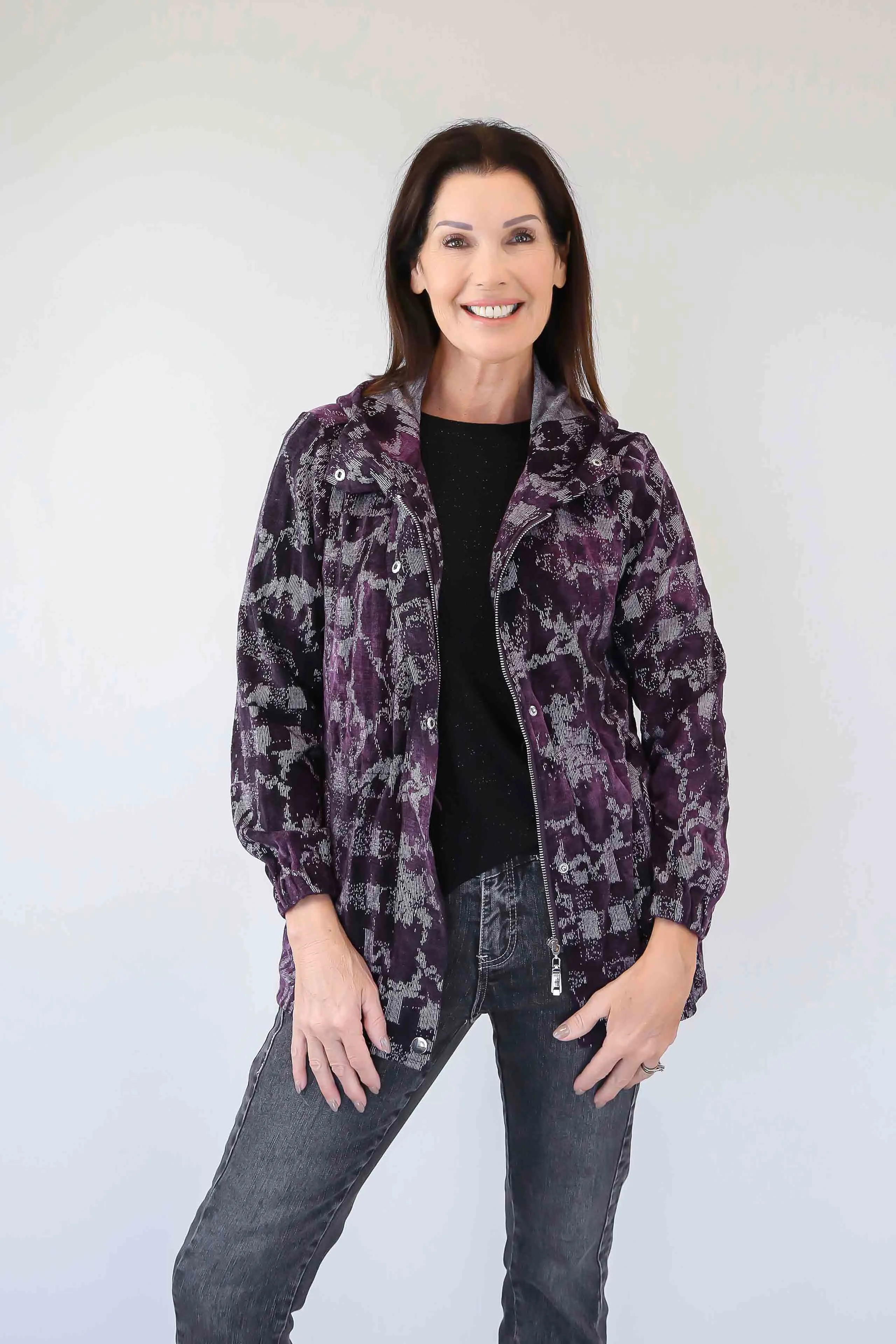 Merric Tie Dye Corduroy Look Jacket