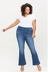 Mid Rise Flared Jegging 30" Plus Size