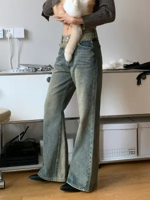 mid-waist bootcut jeans
