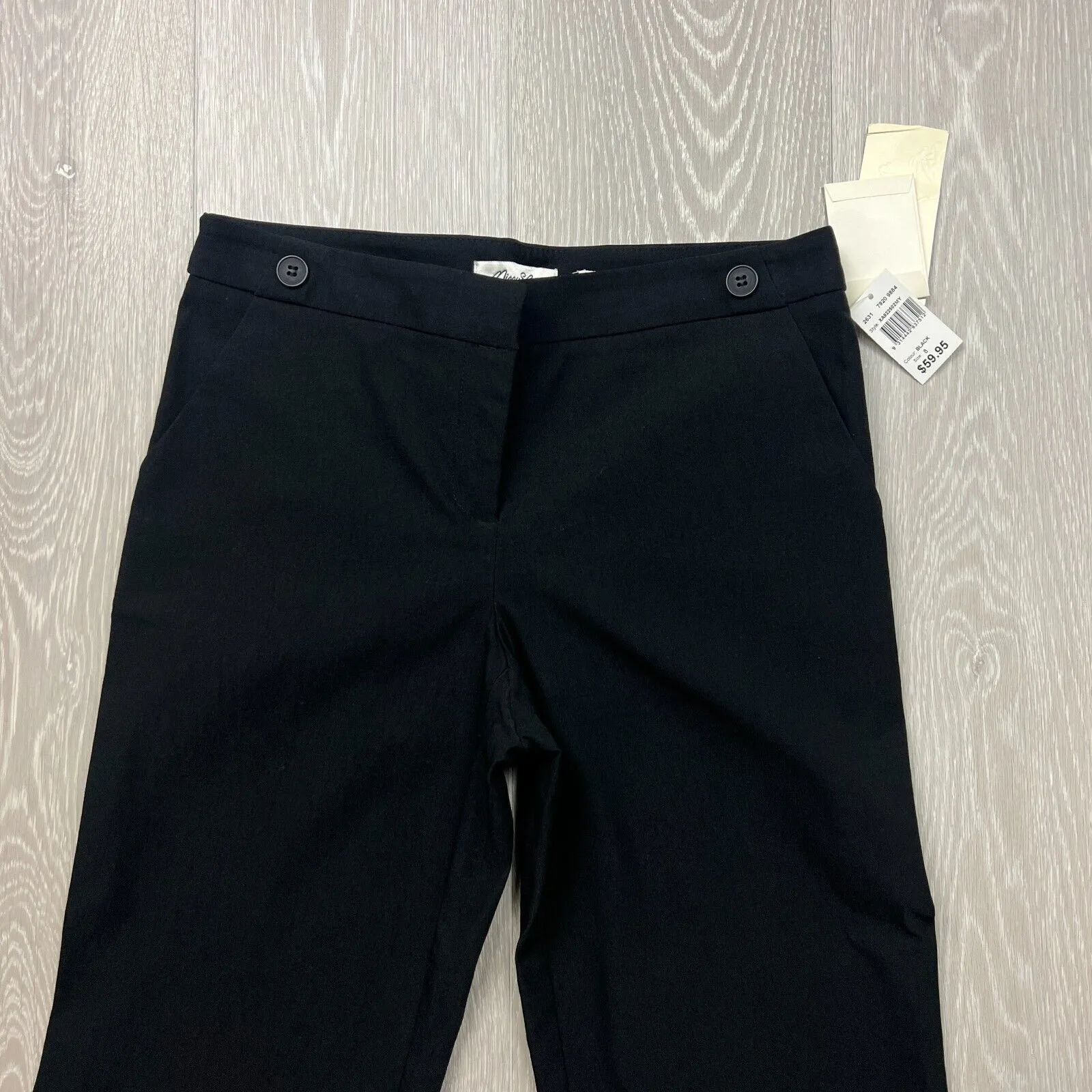 Miss Shop Womens Relaxed Fit Black Dress Pants Size 6 (New)