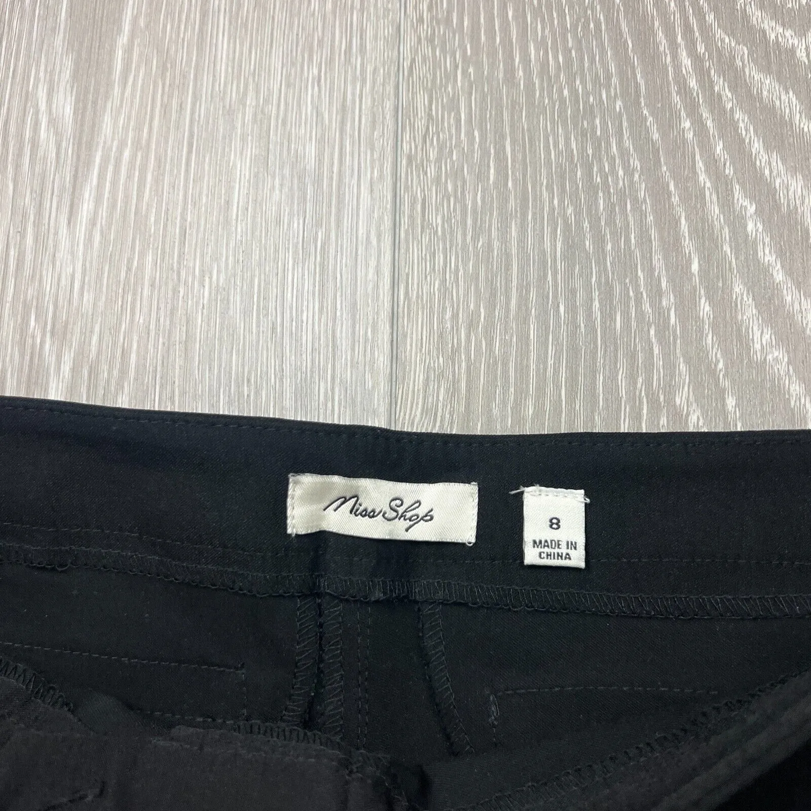 Miss Shop Womens Relaxed Fit Black Dress Pants Size 6 (New)