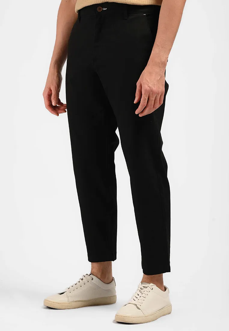 MOC Celana Panjang Ankle Pants Pria NEVILLE-BLACK