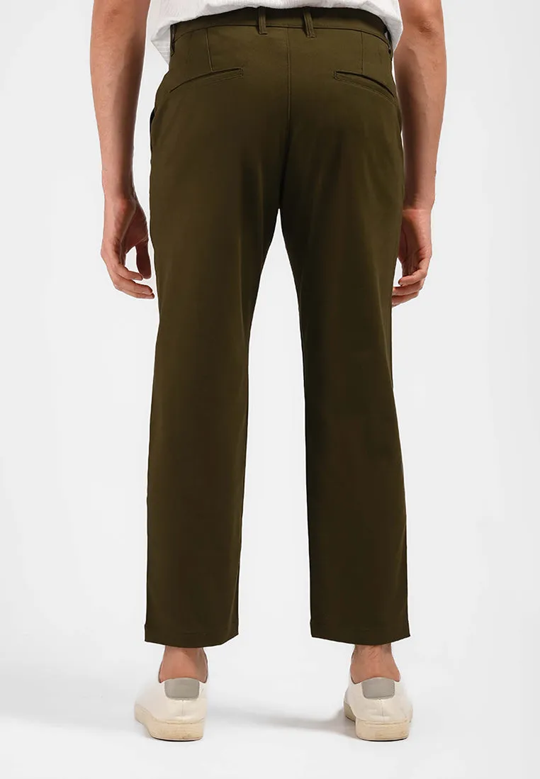 MOC Celana Panjang Ankle Pants Pria NEVILLE-DARK OLIVE
