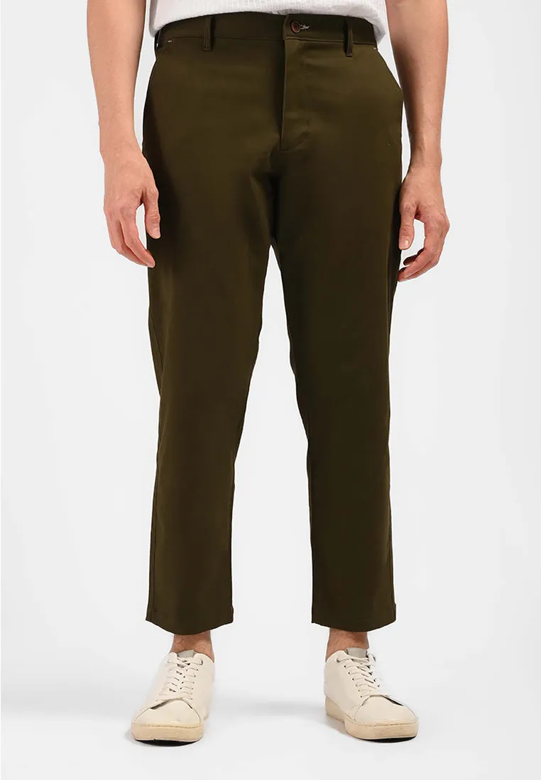 MOC Celana Panjang Ankle Pants Pria NEVILLE-DARK OLIVE