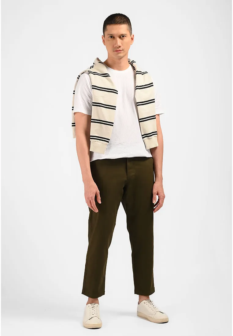 MOC Celana Panjang Ankle Pants Pria NEVILLE-DARK OLIVE