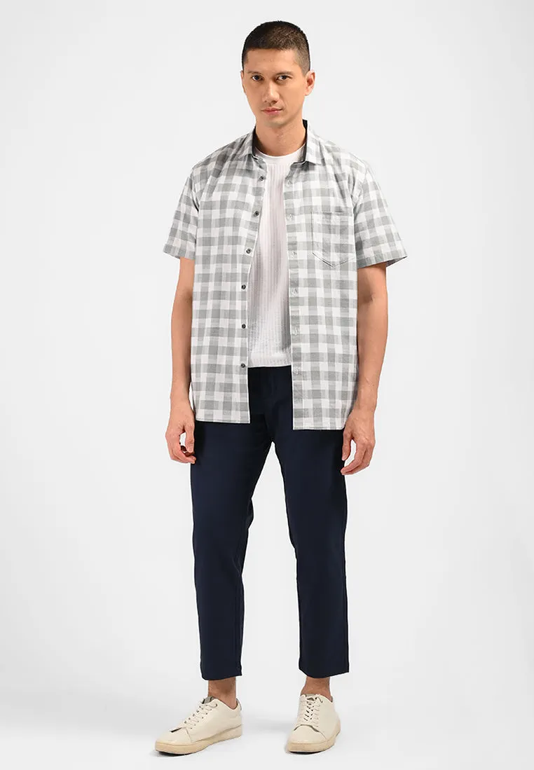 MOC Celana Panjang Ankle Pants Pria NEVILLE-NAVY