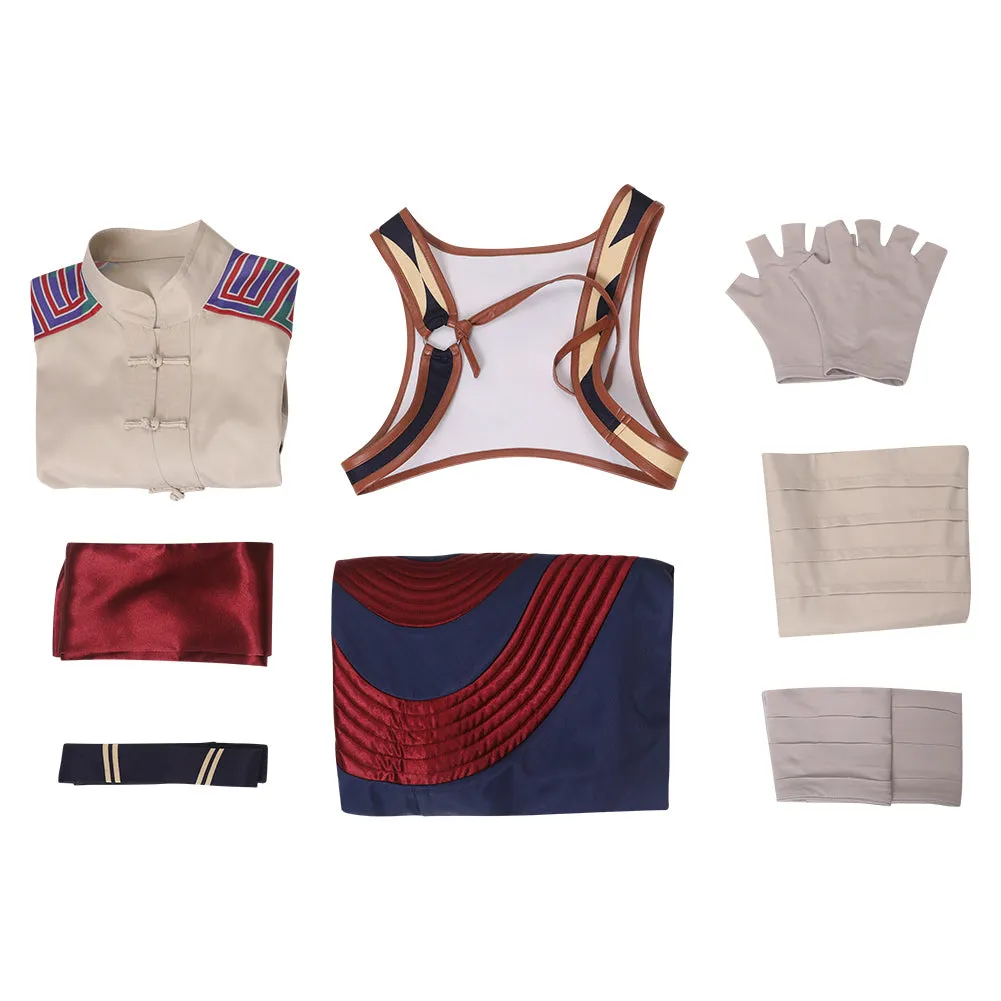Mortal Kombat 1 Liu Kang Cosplay Costume Outfits Halloween Carnival Suit