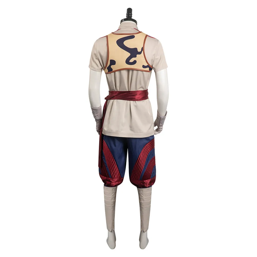 Mortal Kombat 1 Liu Kang Cosplay Costume Outfits Halloween Carnival Suit