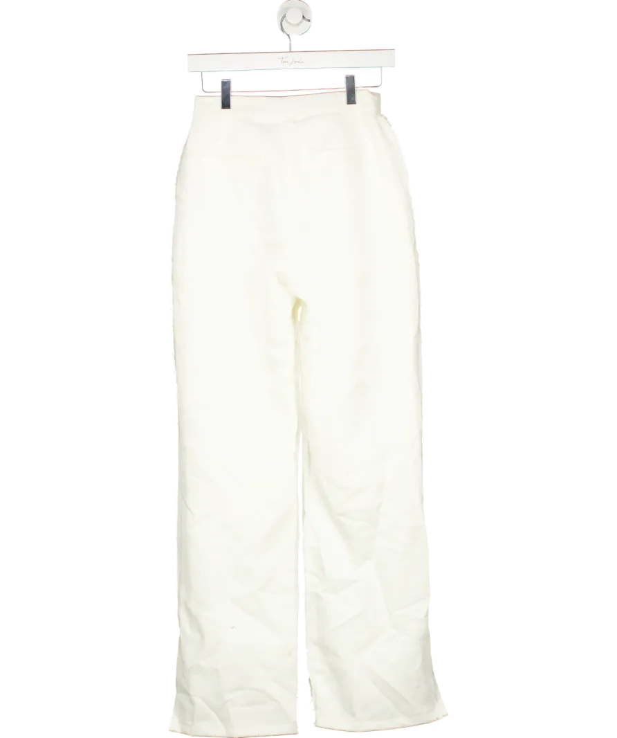 NA - KD White Seam Detail Slit Pants UK 8