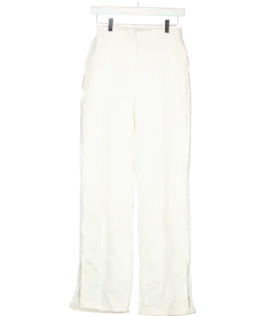 NA - KD White Seam Detail Slit Pants UK 8