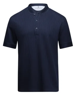 Navy Blue Henley Tee