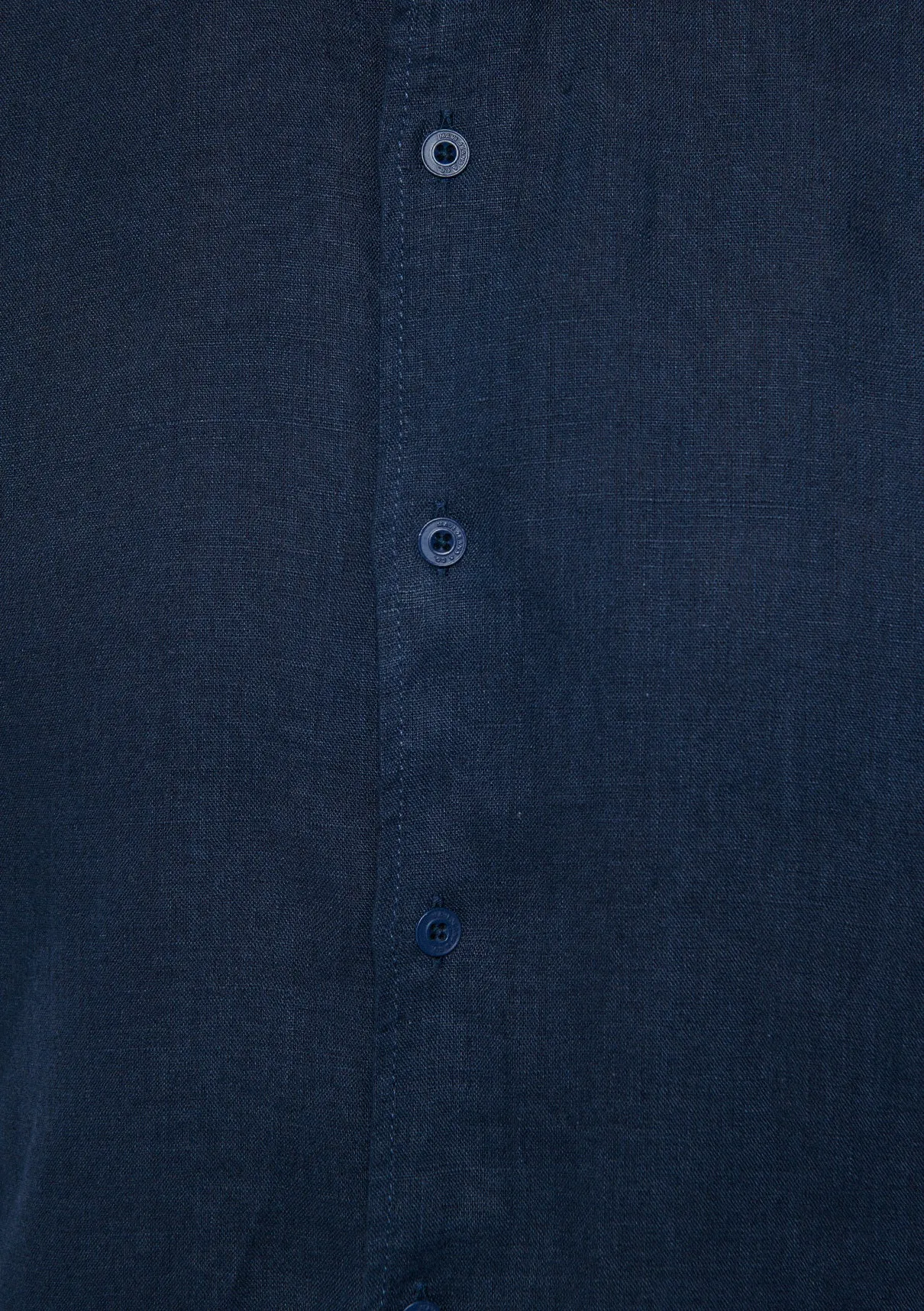 Navy Linen Shirt