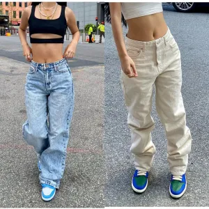 New Y2K Fashion Loose Denim Wide-Leg Jeans for Women – Trendy & Comfortable Pants