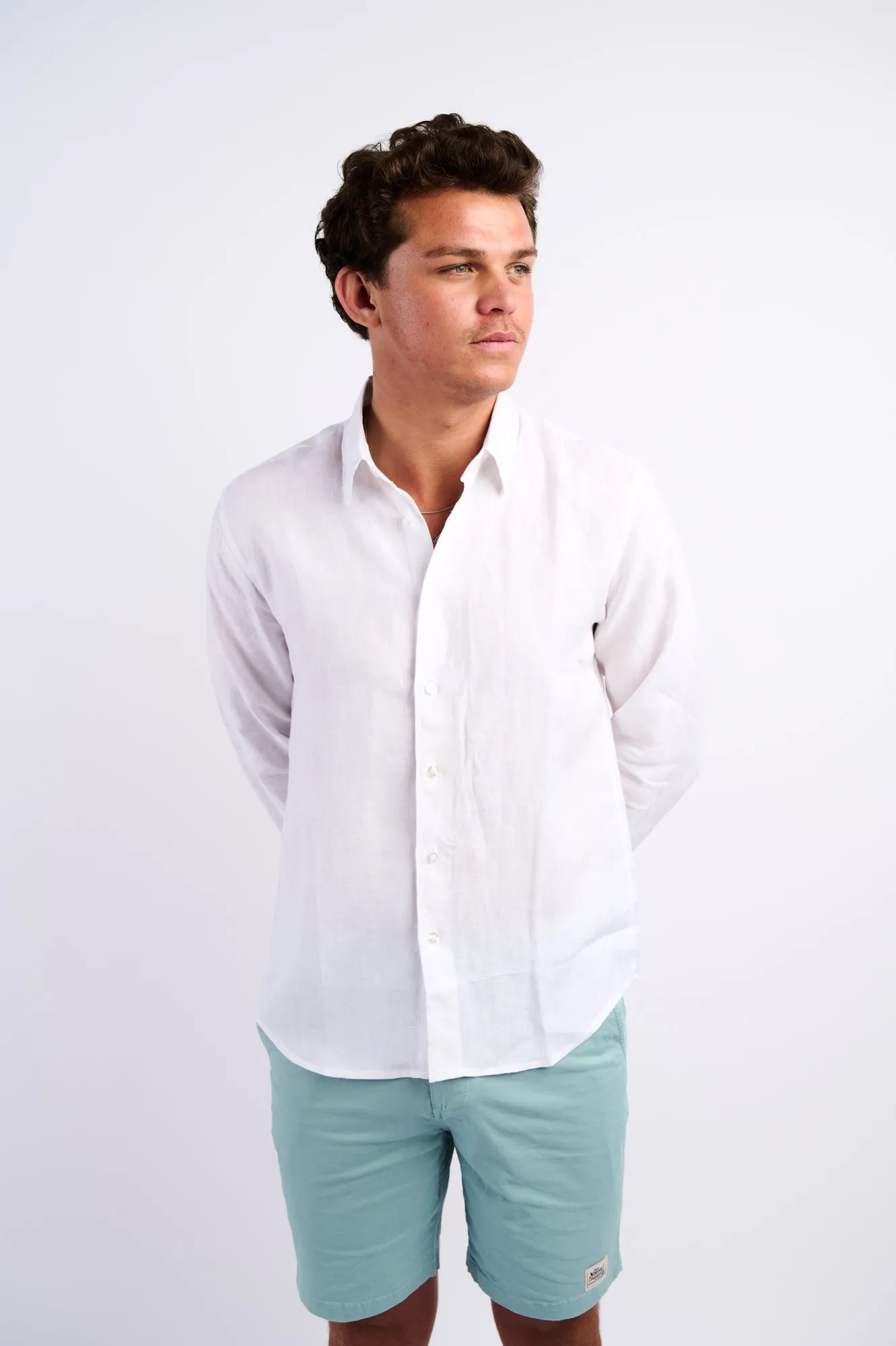 NL Linen Shirt White