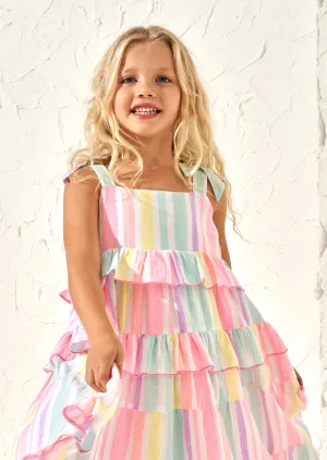 Nola Multi Bright Stripe Dress