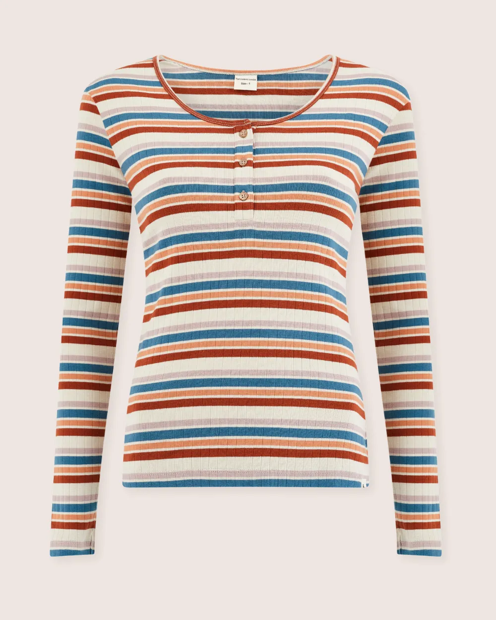 Nora Multicolour Retro Stripe Print Top